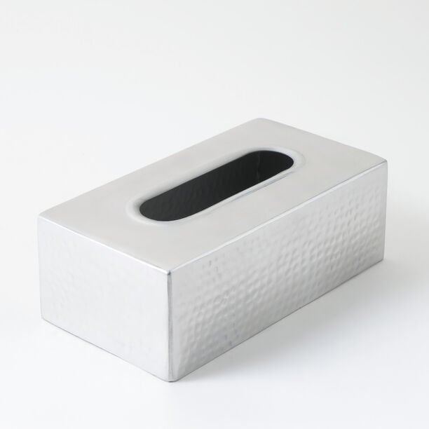 Homez aluminium tissue box, silver 22*12*8 cm image number 3
