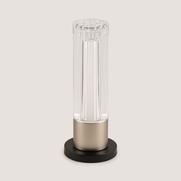 هومز مصباح طاولة Led ألومنيوم بقاعدة تاتش، فضي image number 0