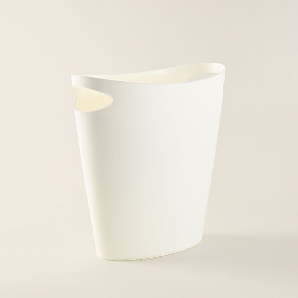 Homez 7.7L White Oval Trash Bin image number 1
