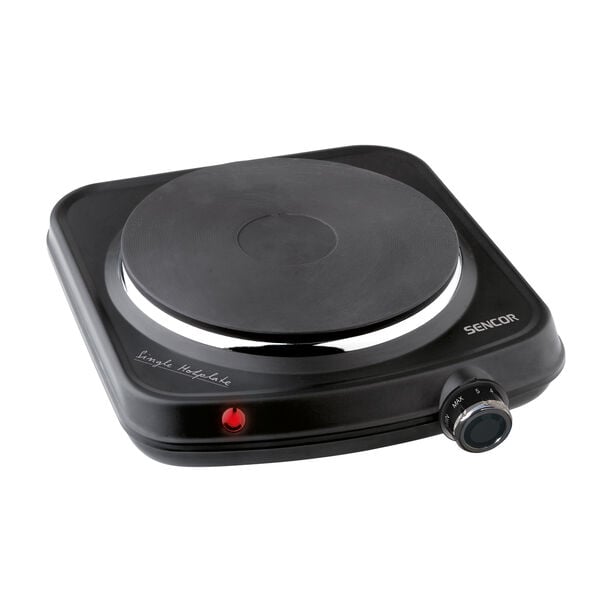 Sencor electric black hotplate cooker 1500W, 18cm image number 0