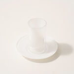Dallaty tea set 12 pcs double wall glass white image number 1