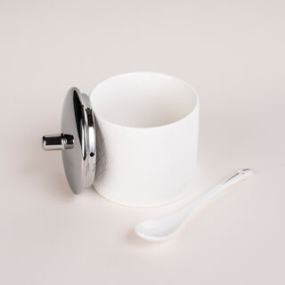 Dallaty white glass and porcelain Tea and coffee cups set 28 pcs