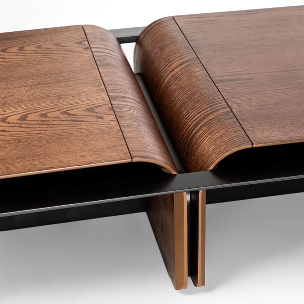 Homez donna centre table, walnut 140*70*30 cm image number 3