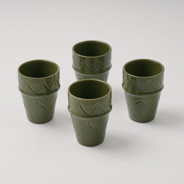 Dallaty Moroccan Tea Cup Dark Green, 6 Pieces image number 0