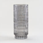 هومز مزهرية زجاج رمادي فاتح 15*15*34.3 سم image number 0