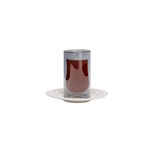 Dallaty white porcelain and glass Tea and coffee cups set 18 pcs image number 3