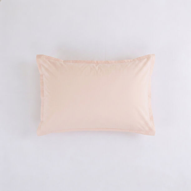 Boutique Blanche Pillow Cover Set 100% Cotton 200Tc Percale Standard Pink 75*50 Cm image number 4
