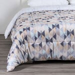 Cottage multicolor Ikkat print comforter queen size image number 1
