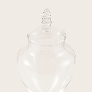 Alberto glass pear shape candy jar