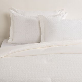 بوتيك بلانش طقم لحاف 5 قطع قطن أبيض كينج/ سوبر كينج 260*240 سم