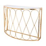 Homez Metal Console Table Gold  image number 1