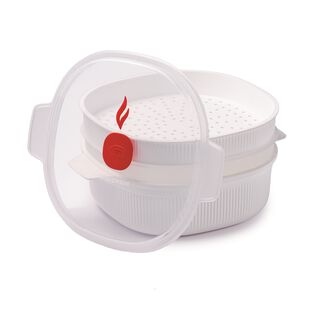 Snips dish steamer 4l, 26.5*13.5cm, white