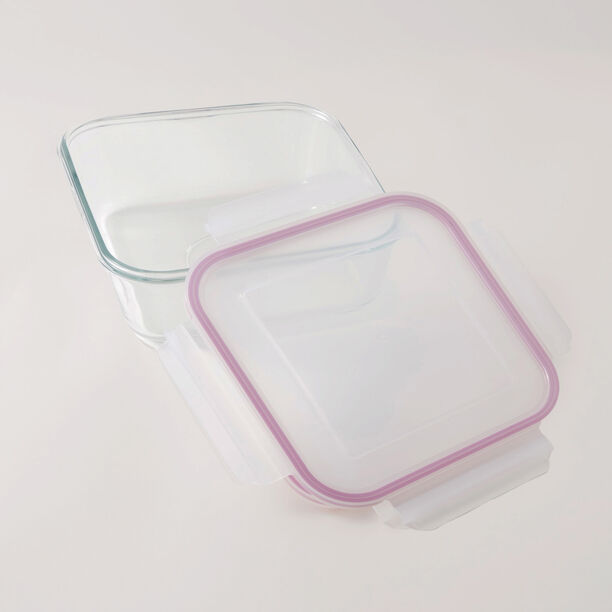 Glasslock square glass container 1200ml image number 1
