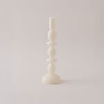 Homez soya wax fade candle, white 9*9*29cm image number 1