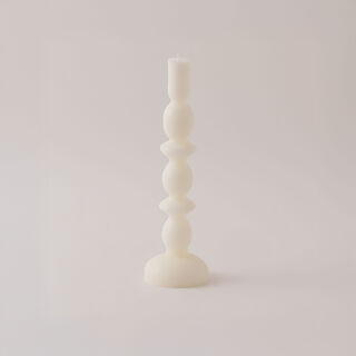 Homez soya wax fade candle, white 9*9*29cm