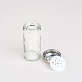 Alberto glass spice jar set with bamboo stand 5 pcs