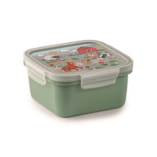 Snips snipslock square lunchbox farm 0.80L, 15*7.5 cm in multicolor