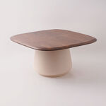Homez wooden coffee table 80*80*40cm image number 0