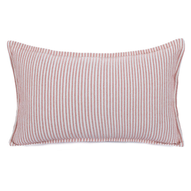 Striped peach cushion cover 30*50 cm image number 0