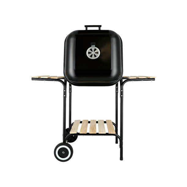 18" Square Trolly Grill In Black image number 6
