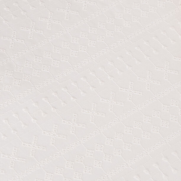 Boutique blanche embroidered 3pc comforter king white 220*240 cm image number 5