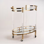 Acrylic Oval Serving Trolley image number 0