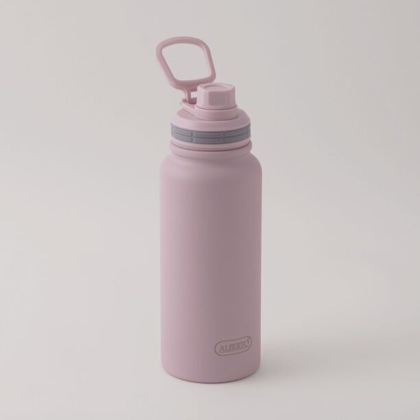 ألبرتو قارورة رياضية مزدوجة الجدار من ستانلس ستيل، وردي 800مل image number 0