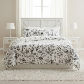 Cottage microfiber fading winter 6pc super king comforter set, blue 250*260cm