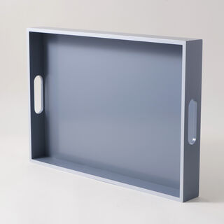 Dallaty Wood Rectangular Tray 50*35*6cm, Blue