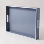 Dallaty Wood Rectangular Tray 50*35*6Cm, Blue image number 4