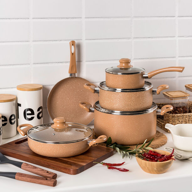  9 Pcs Granite Cookware Set image number 0