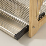 Alberto Dish Rack 2 Layer Stainless Steel With Wood  image number 6
