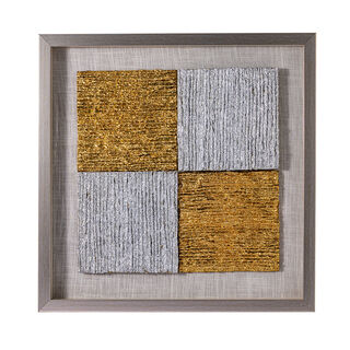 Block Shadow Box Framed Wall Art Object 60*60*4 cm