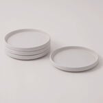 La Mesa Porcelain Set Of 4Pcs Side Plates, 8", White image number 0