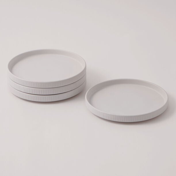La Mesa Porcelain Set Of 4Pcs Side Plates, 8", White image number 0