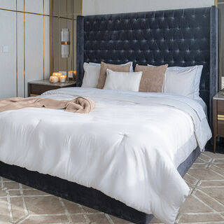 3 Piece Jacquard Comforter King Size Set