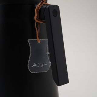 Vacuum flask arylic tag with thyme tea label