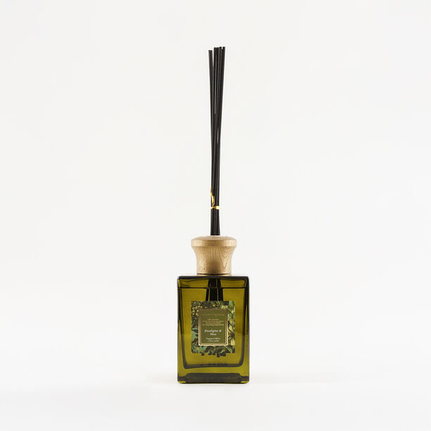 Homez eucalyptus and moss floral scent glass diffuser with sticks 500ml image number 1