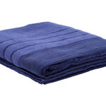 Cottage Bath Sheet Towel Indian Cotton 100x150 Dark Blue image number 2