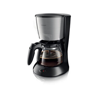 Philips stainless steel & plastic black coffee maker 1000W, 1.2L