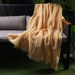 Cottage 100% Polyester Woven Blanket, Yellow 130*170Cm image number 2