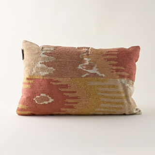 Cotton Embroidered Pillow Rectangular, Multicolor 50*30*12Cm