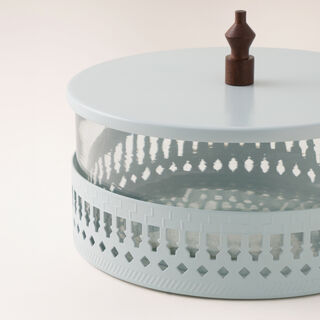 La Mesa ٍSteel Food Pot Roshn Collection, Blue 25*25*17Cm