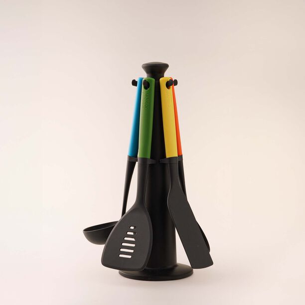 Joseph joseph duo utensil carousel set 5 pc multicolour image number 2