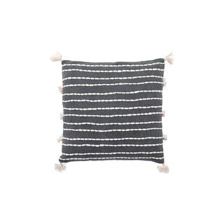 Cottage Jute Cotton Cushion 50 * 50 cm Dark Blue