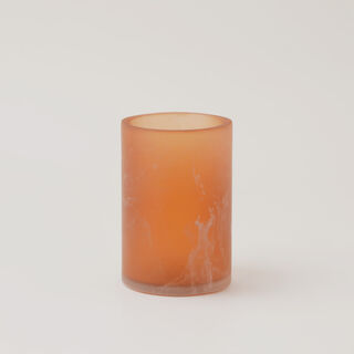 Homez clear polyresin toilet tumbler, brown7.3*7.3*11cm