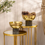 Decorative Bowl Metal Gold Dia 25.5* Ht: 18 Cm image number 0
