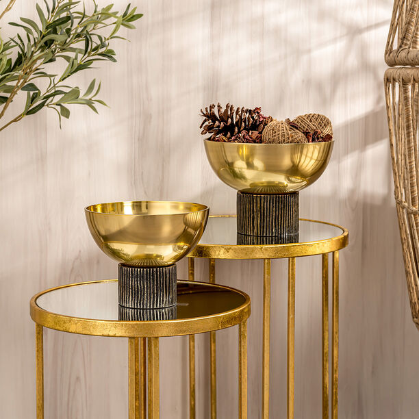 Buy Decorative Bowl Metal Gold Dia 25.5* Ht: 18 Cm Online