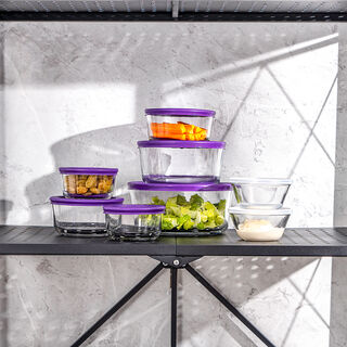 16Pc Kitchen Classics Round Storge Set