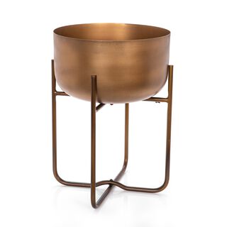 2 Pieces Metal Planter With Stand